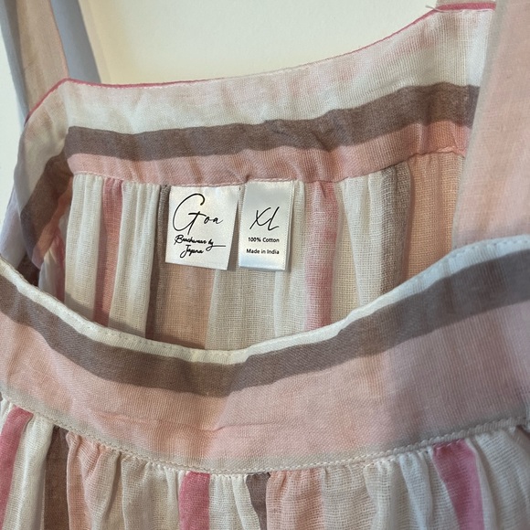 Japna Beachwear Pink Striped Sundress - Picture 5 of 9